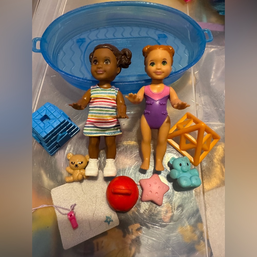 Barbie toddler dolls & beach party playset